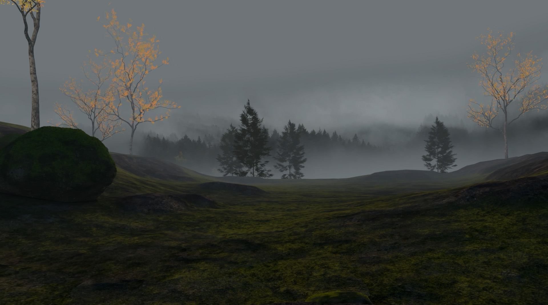 Birch grove realtime render